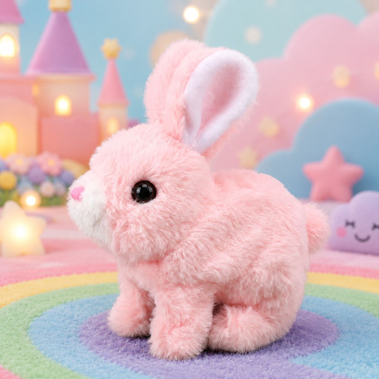 Battery Operated Musical Bunny with Soft Plush Fur - 18 cm-image-19