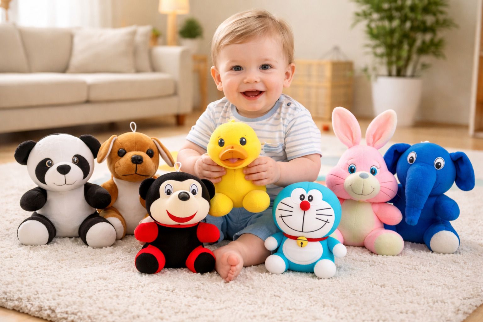 singlatoys Exclusive Combo Pack Of 7 Super Soft Plush Toys For KidsLovely - 8 inch-picture-11