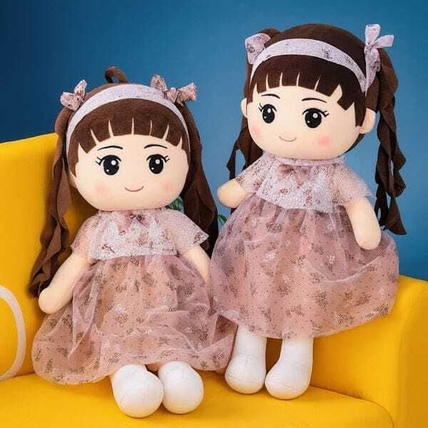 zeroecommerce Curly Hair Doll - 45 cm-picture-25