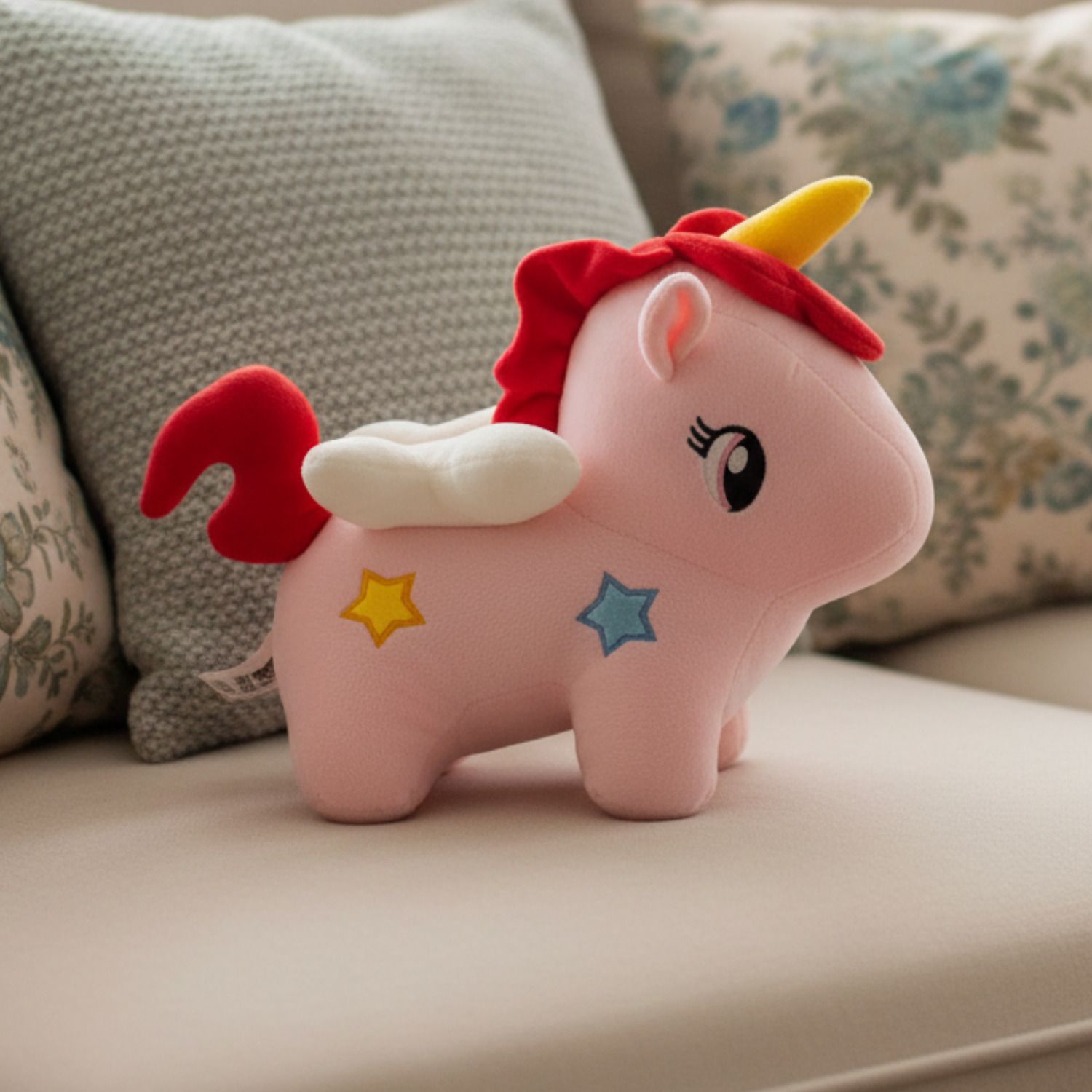 jr jack & rose Cute Unicorn Plush Soft Toy Pink for Baby Girls - 30 cm-picture-31