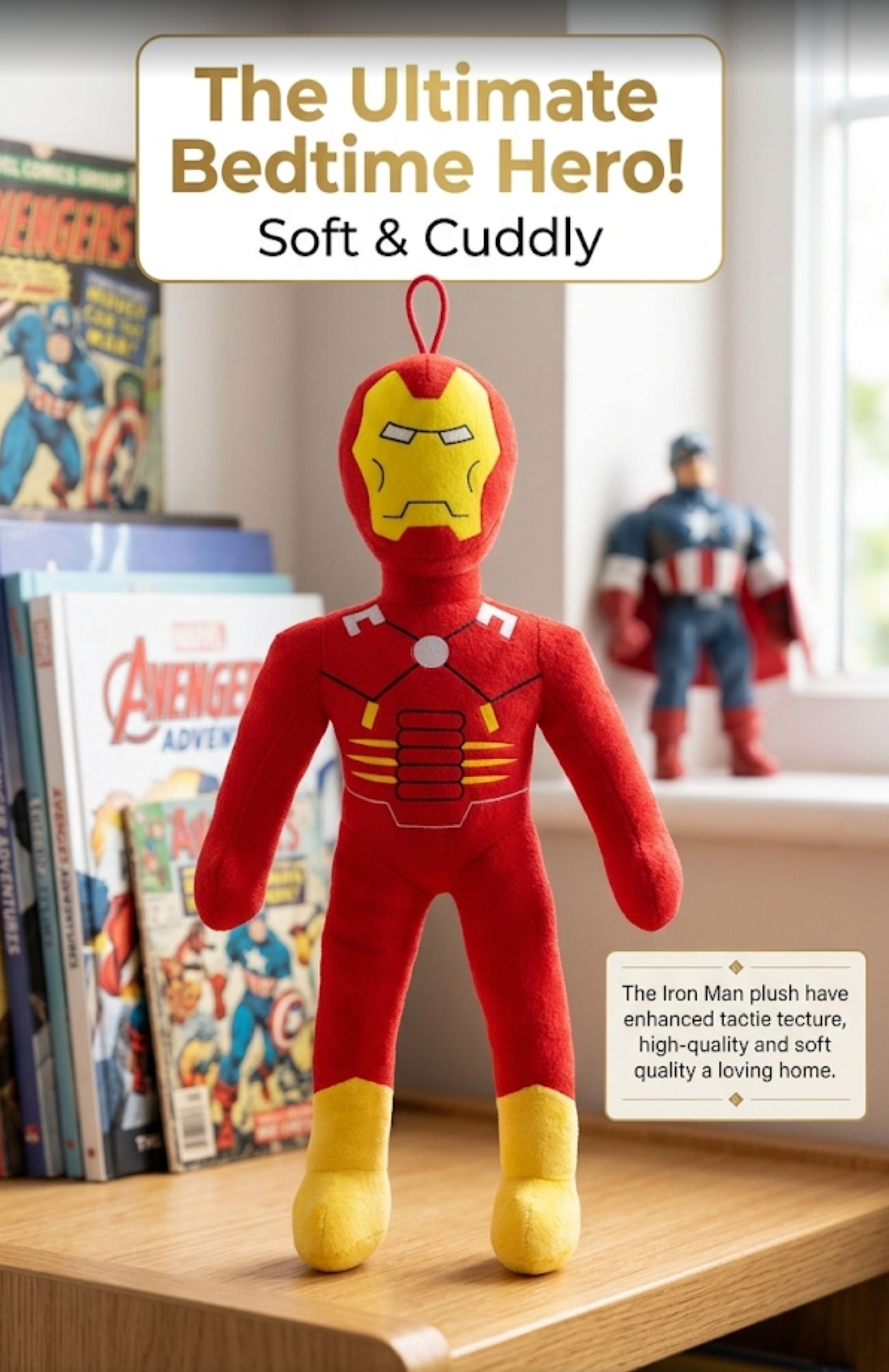 coming wave Marvel Avenger Iron Man Soft Plush Toy Superhero - 25 cm-picture-7