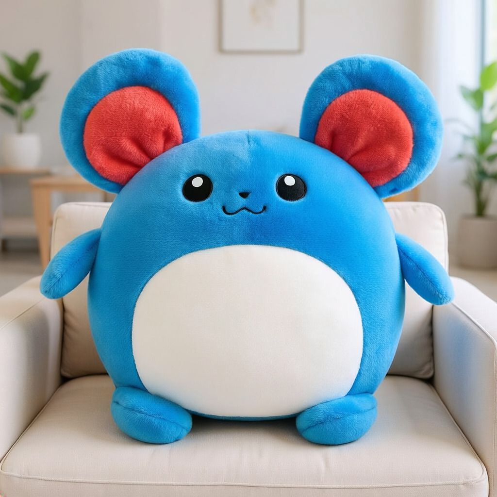 jr jack & rose Pokemon All Star Collection Marill Plush - 30 cm-picture-13