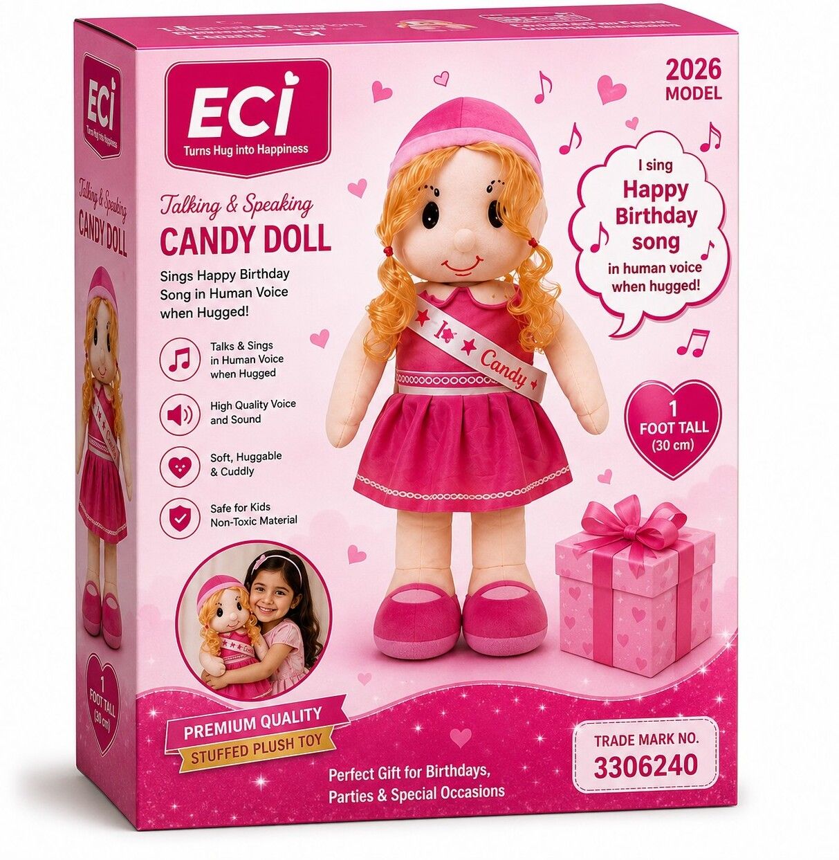 eci 2026 model 1 Foot Talking & Speaking Candy Doll with Happy Birthday Song - 101 mm-picture-22