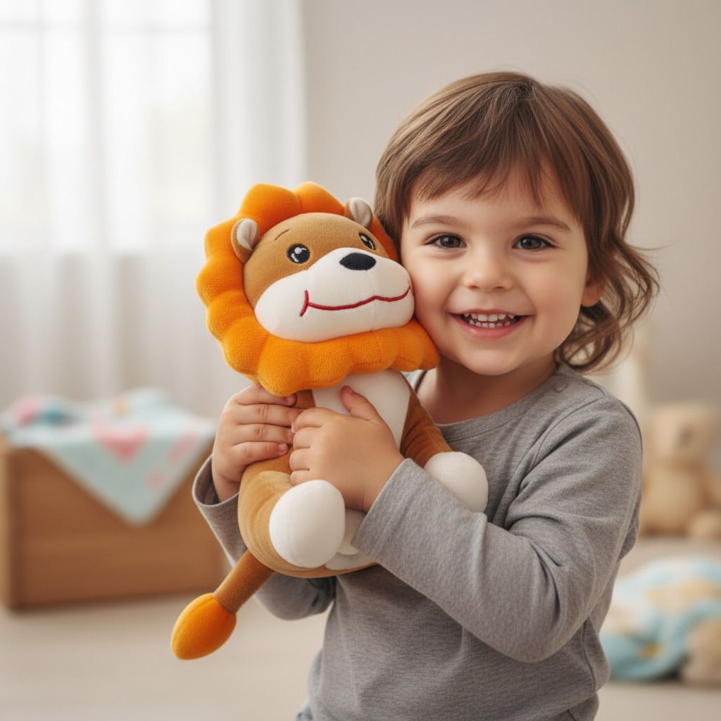 Soft Stuffed Lion for Kids & Toddlers - 30 cm-image-31