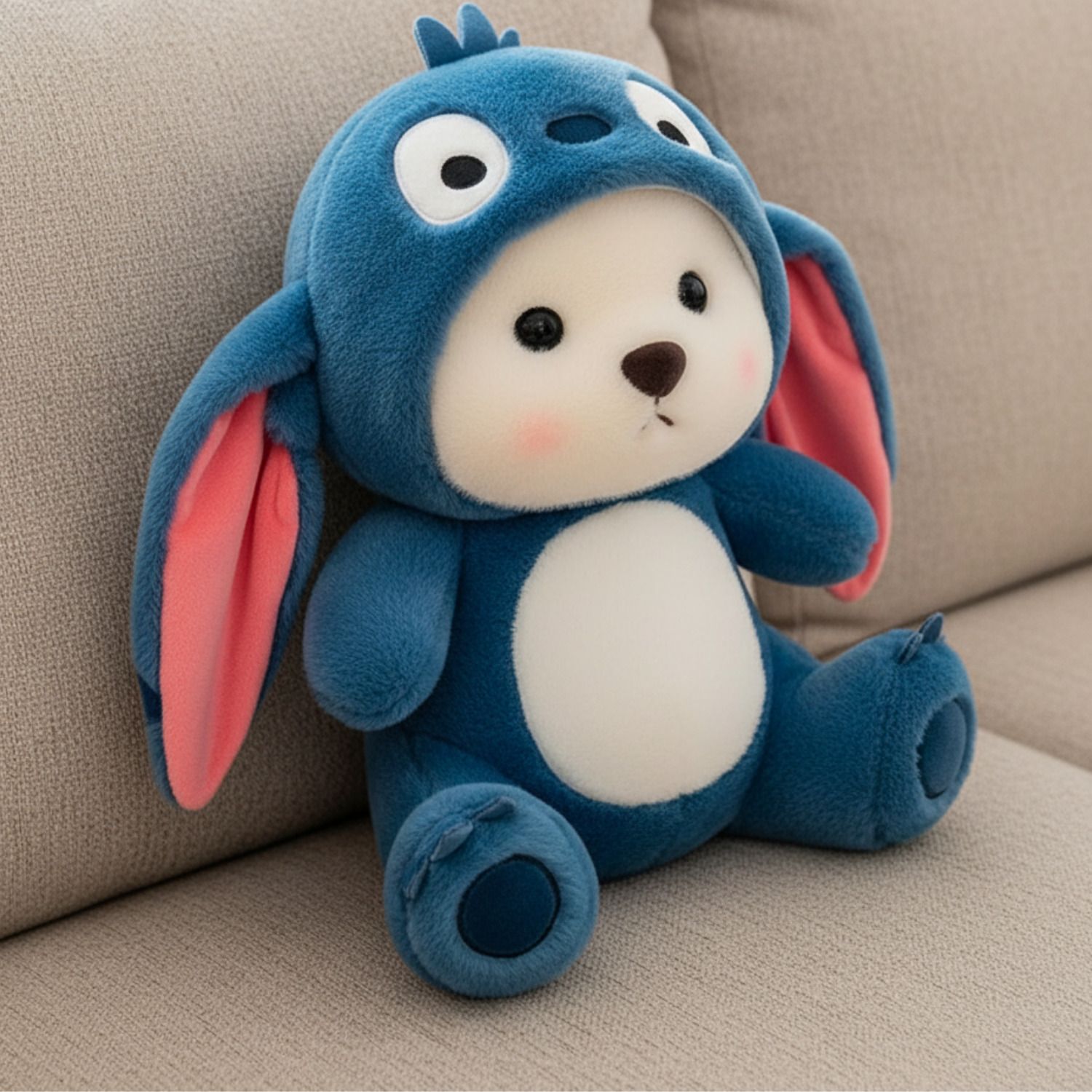 jr jack & rose Blue Hoodie Teddy Bear Plush Toy for Bedroom Decor - 30 cm-picture-31