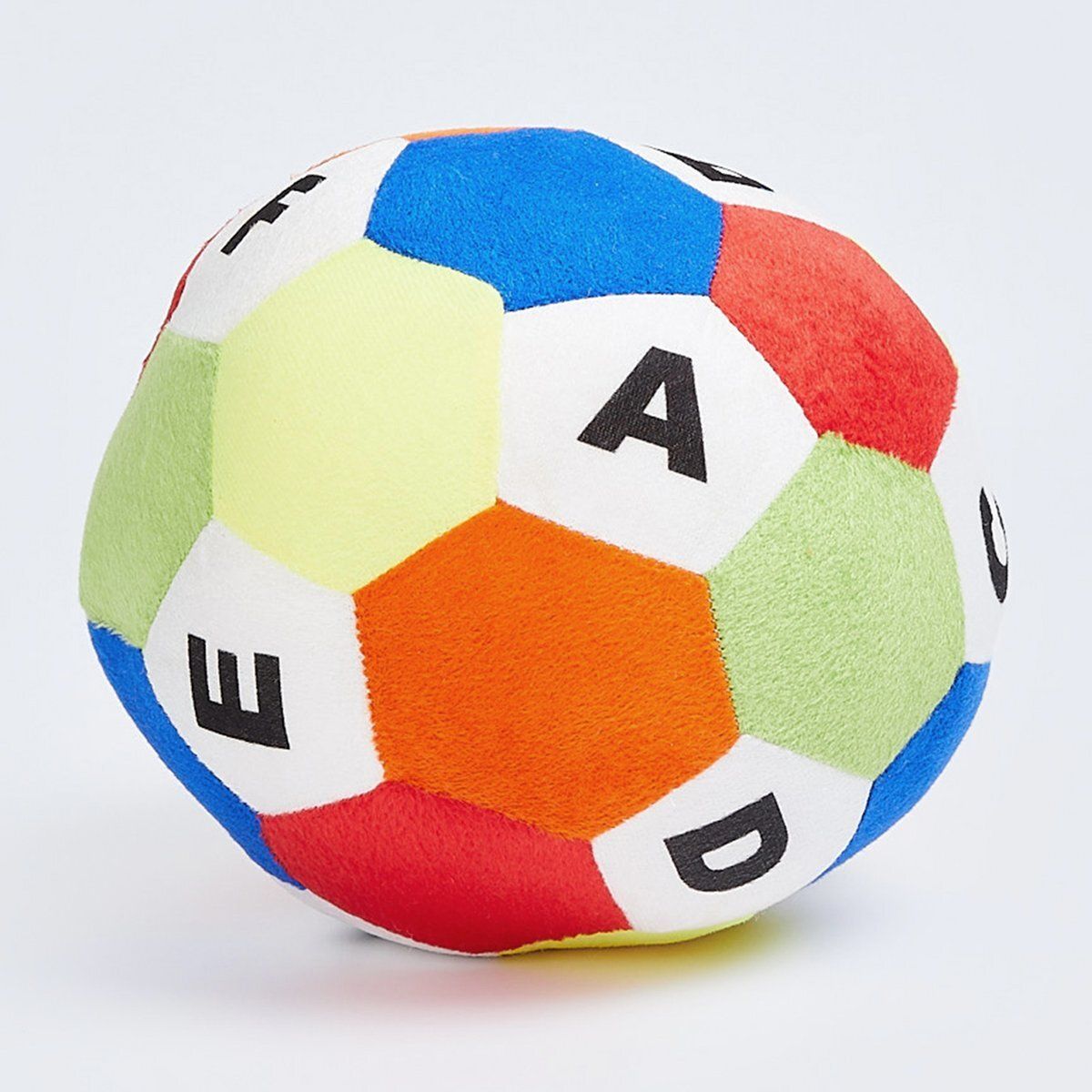 Kids Colourblocked Ball Soft Toy | ABC Ball For Kids Playing And Learning- 15 cm