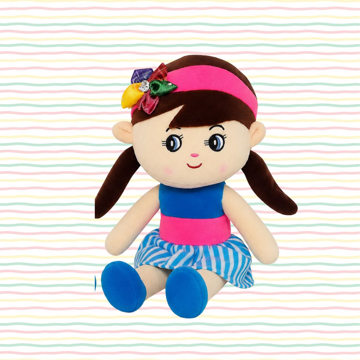 gurmool Blue Sizuka Doll Soft Toy | Cartoon Plush Doll for Kids | Cute Stuffed Toy Gift - 35 cm-picture-15