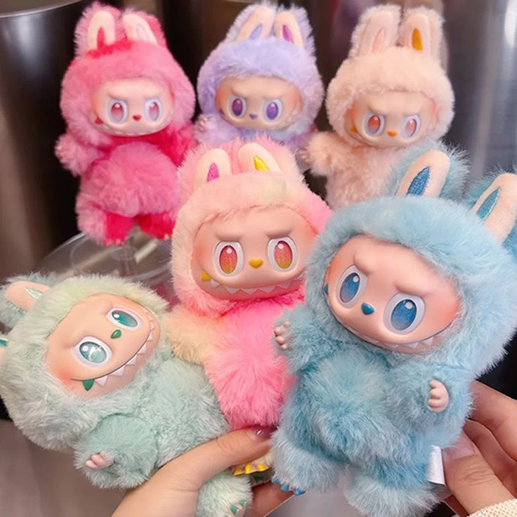 Popmart Orignal labubu doll keychain toy labubu Toy The monster blind box 1-image-7
