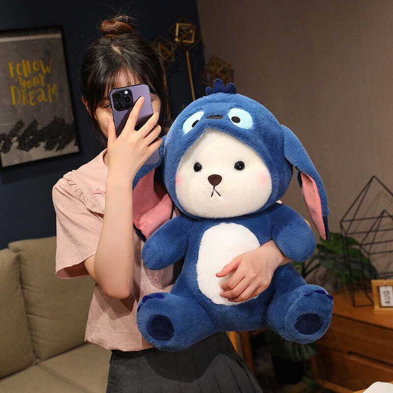 HODDIE BEAR BLUE 30 CM | Non-Allergic Soft Toy - 30 cm-image-23