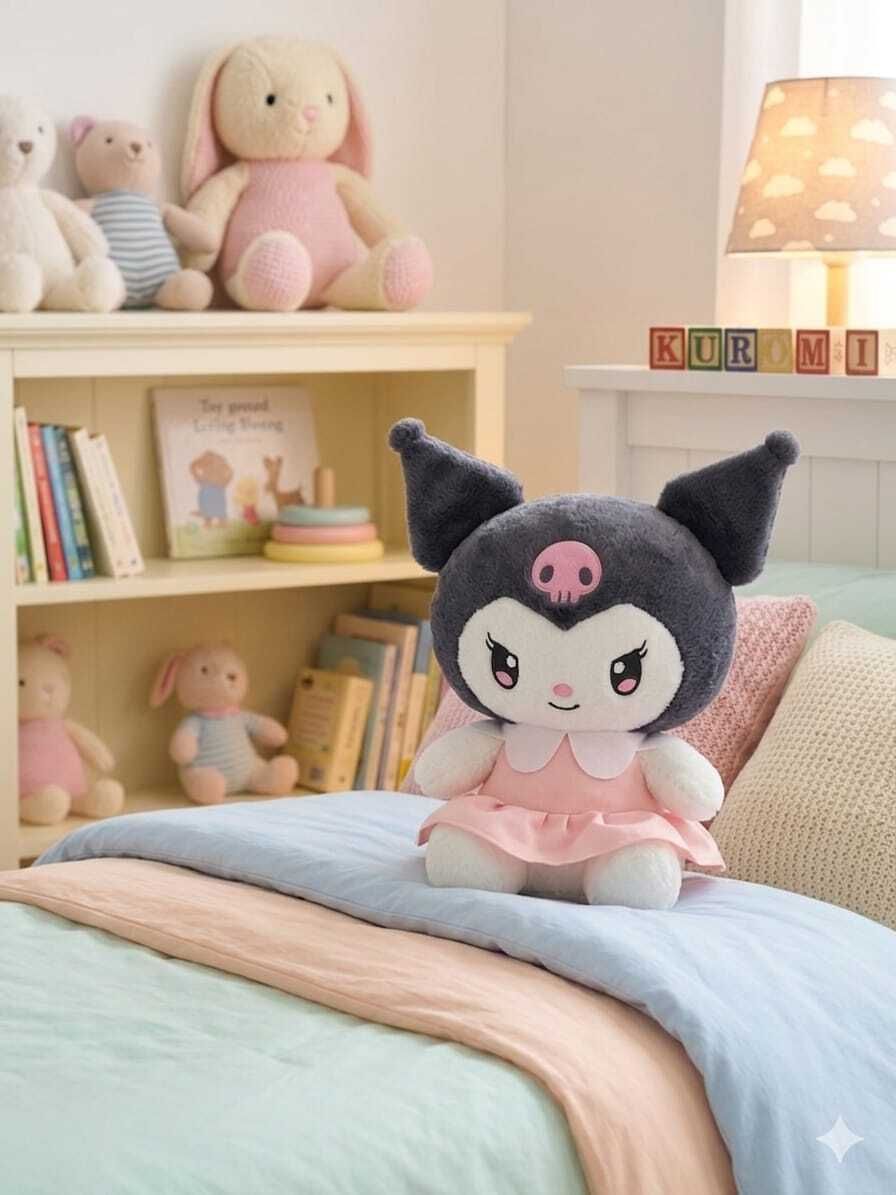 toynexis Kuromi Soft Toy 25cm Plush Doll for Kids - 25 cm-picture-23