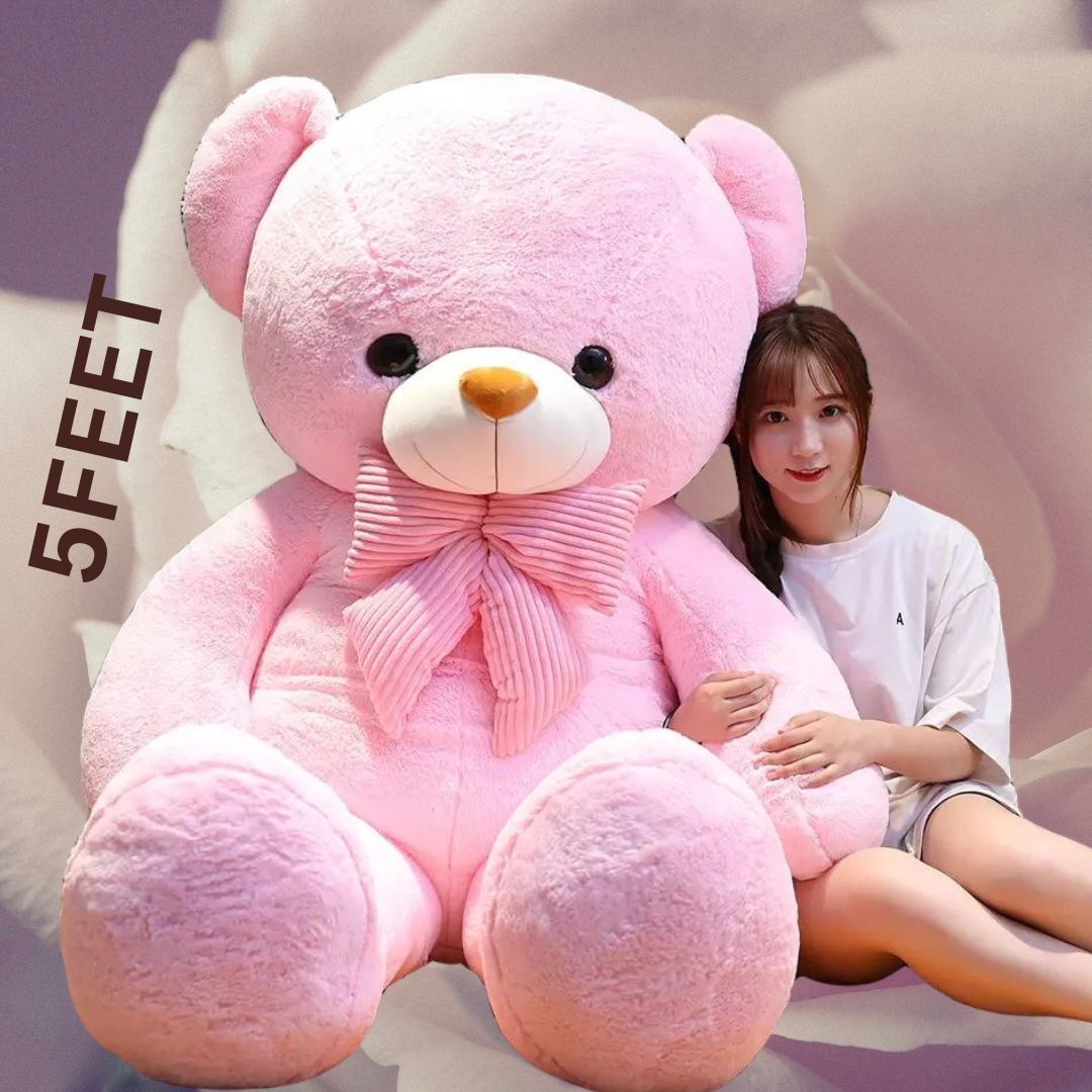 5 Feet Plush Teddy Bear – Big, Soft, and Full of Love - 152 cm-image-34