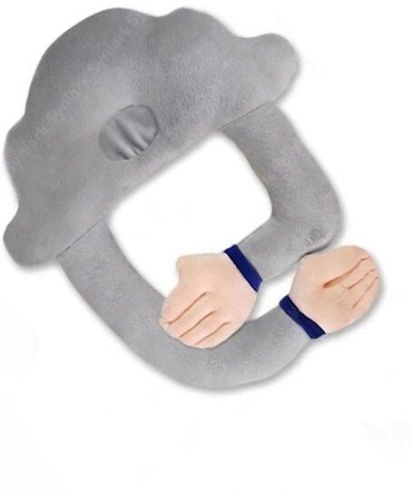 cyrus Baby Hugging Grey Pillows with Neck Support | Soft Plush Infant Pillow - 25 cm-picture-38