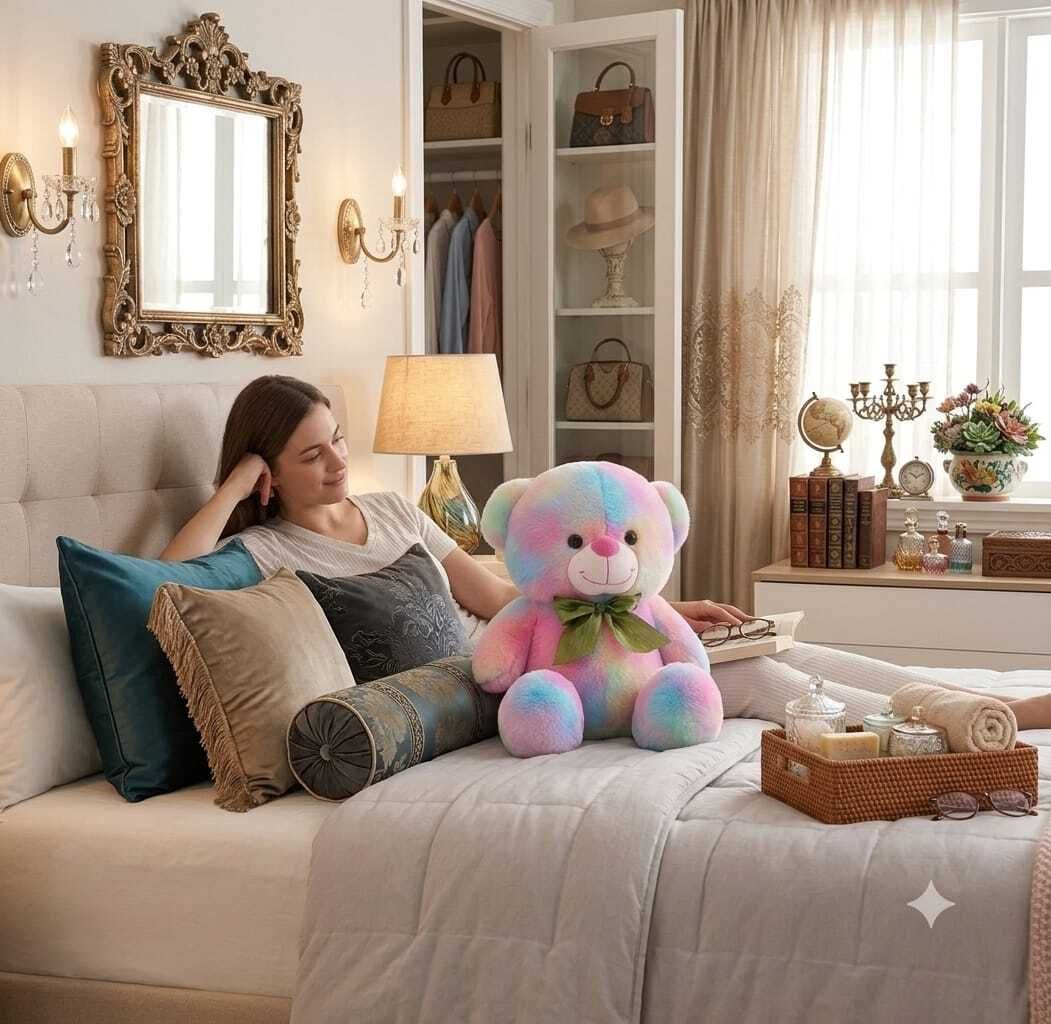 jinga bela Rainbow Bliss Teddy - 30 cm-picture-17