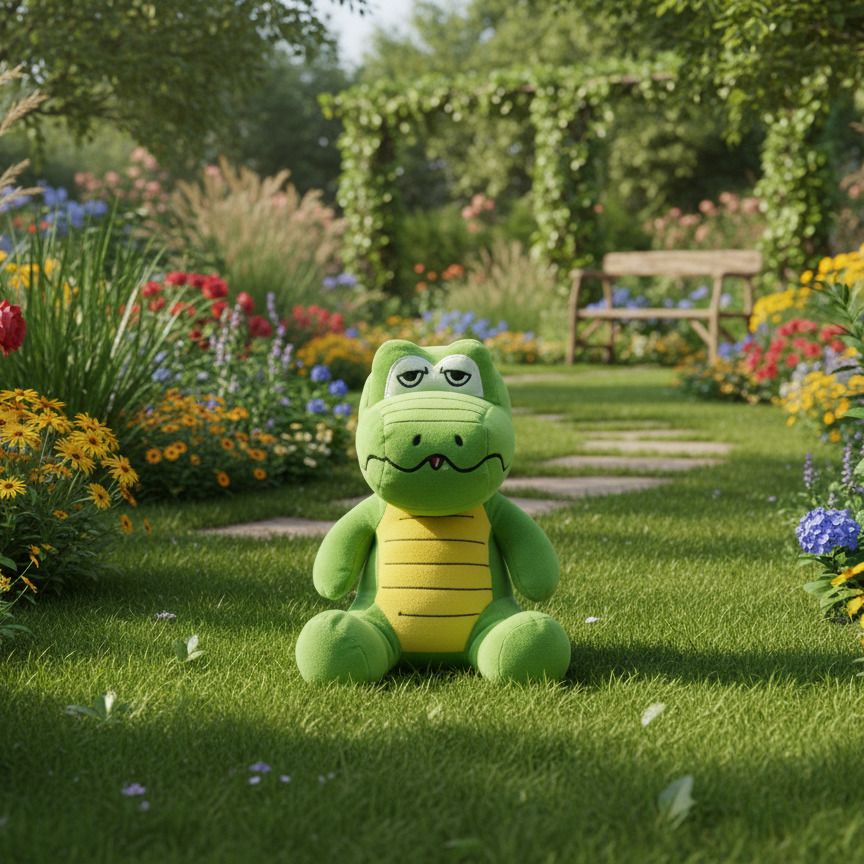 Soft Plush Crocodile Doll for Toddlers - 30 cm-image-49