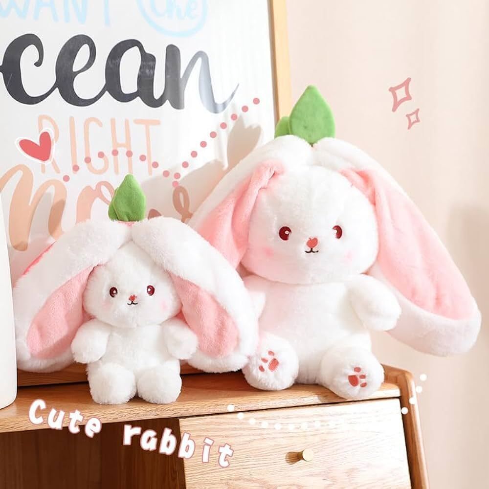 hellobear Premium Quality Bunny Plush Toy, Reversible Bunny Design Soft Toy_AA AB859 - 35 cm-picture-13