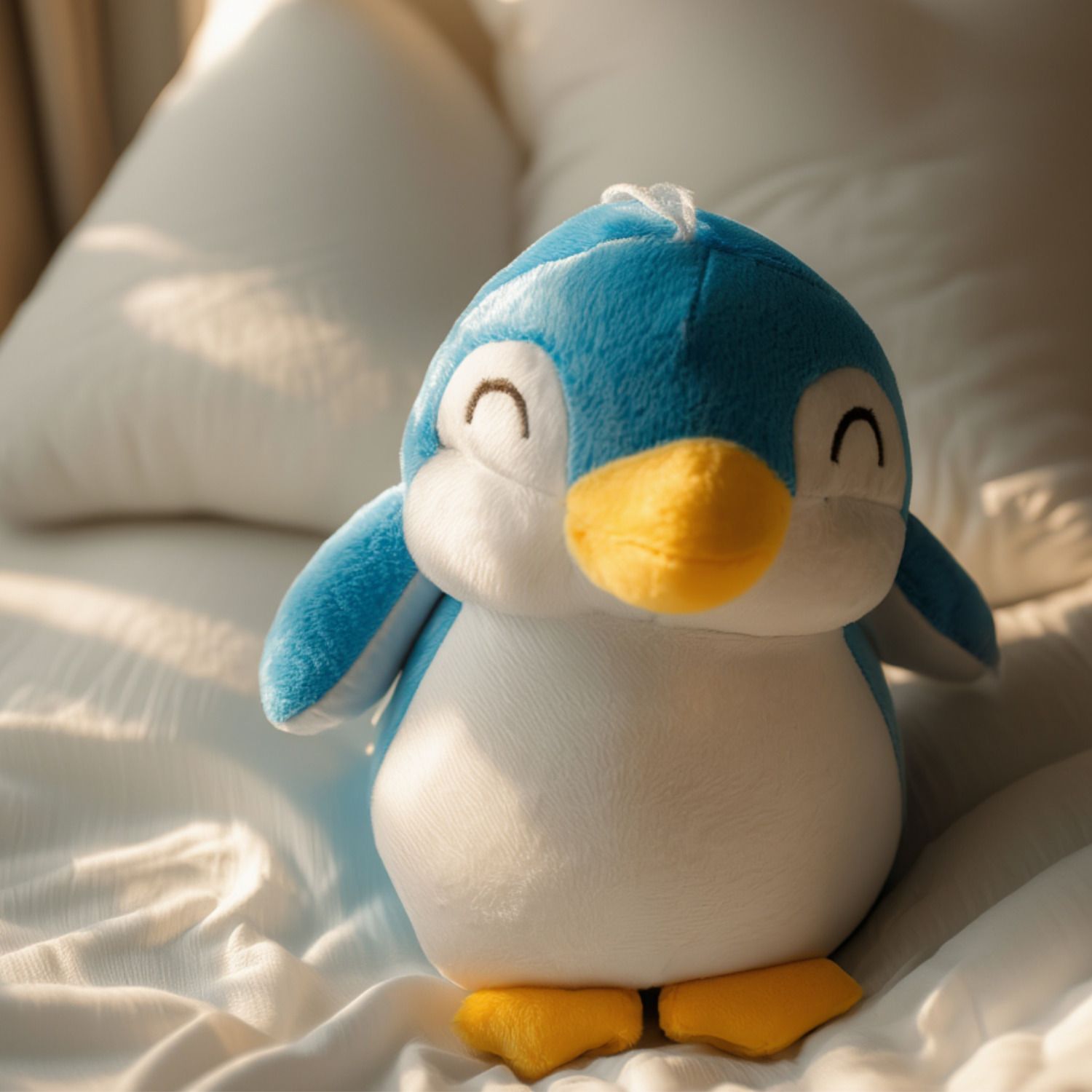 Sky Blue Animal Plush Toy - 30 cm-image-6