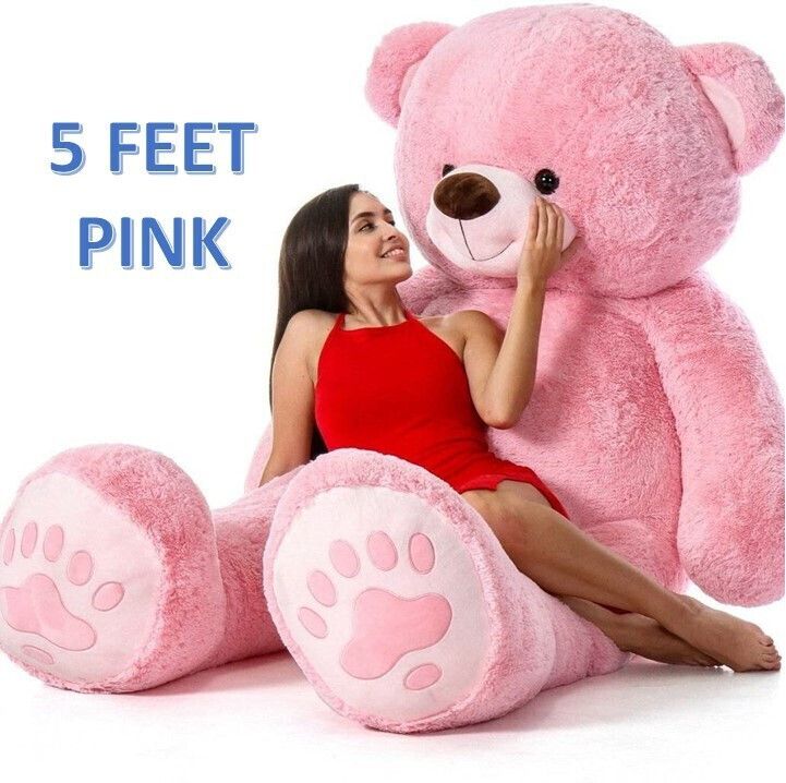5 Feet Pink Large Jumbo Teddy Bear Soft Toys - 60 inch-image-34