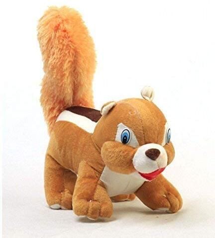 Gilahari Squirrel Soft Toy,Cute Plush Kids Animal Toys - 28 cm-image-43