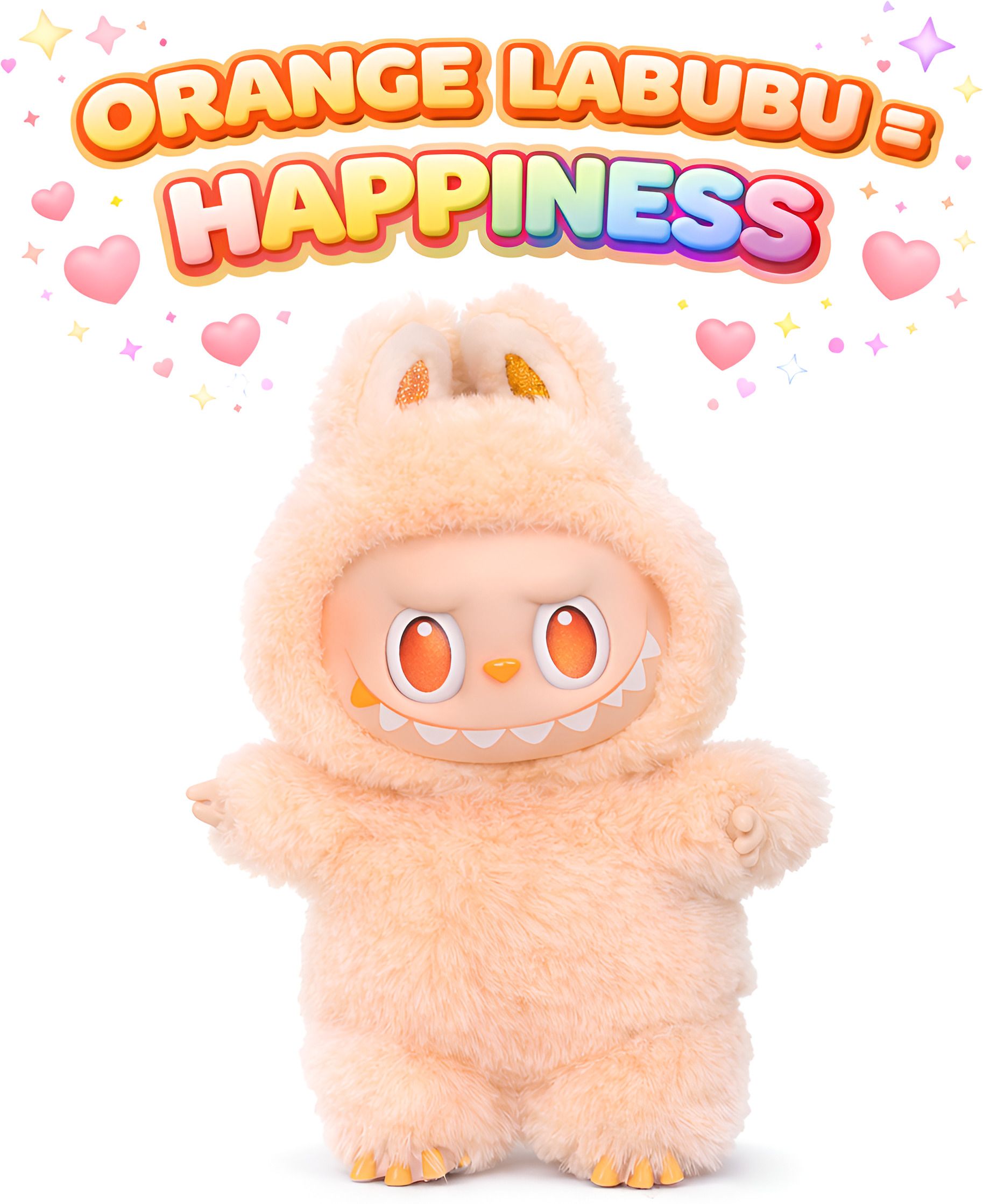 have fun ORANGE Labubu Doll |Big Into Energy Happiness Edition|Best Gift Toy - 17 cm-picture-18