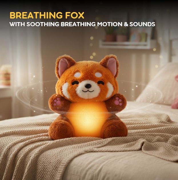playful pebbles Breathing Motion Infant Toys for Newborns, Soft Breathing Teddy Bear - 25 cm-picture-19