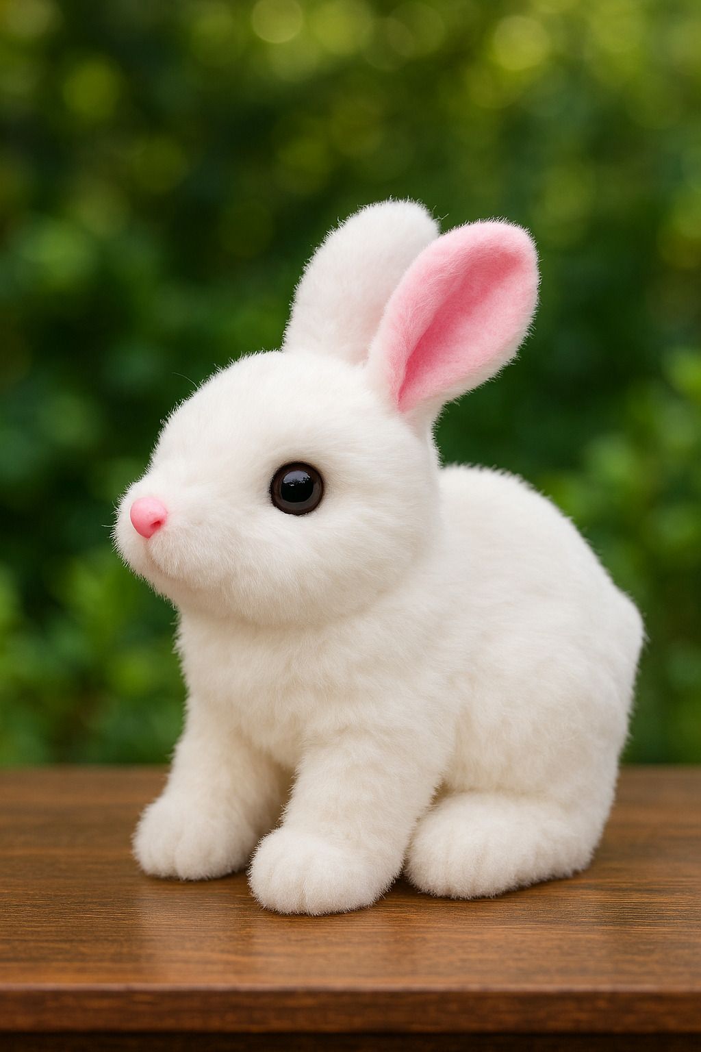 Bunny Toy with Sounds Jumping Rabbit Wiggling Ears Twitching Mouth and Nose - 7 cm