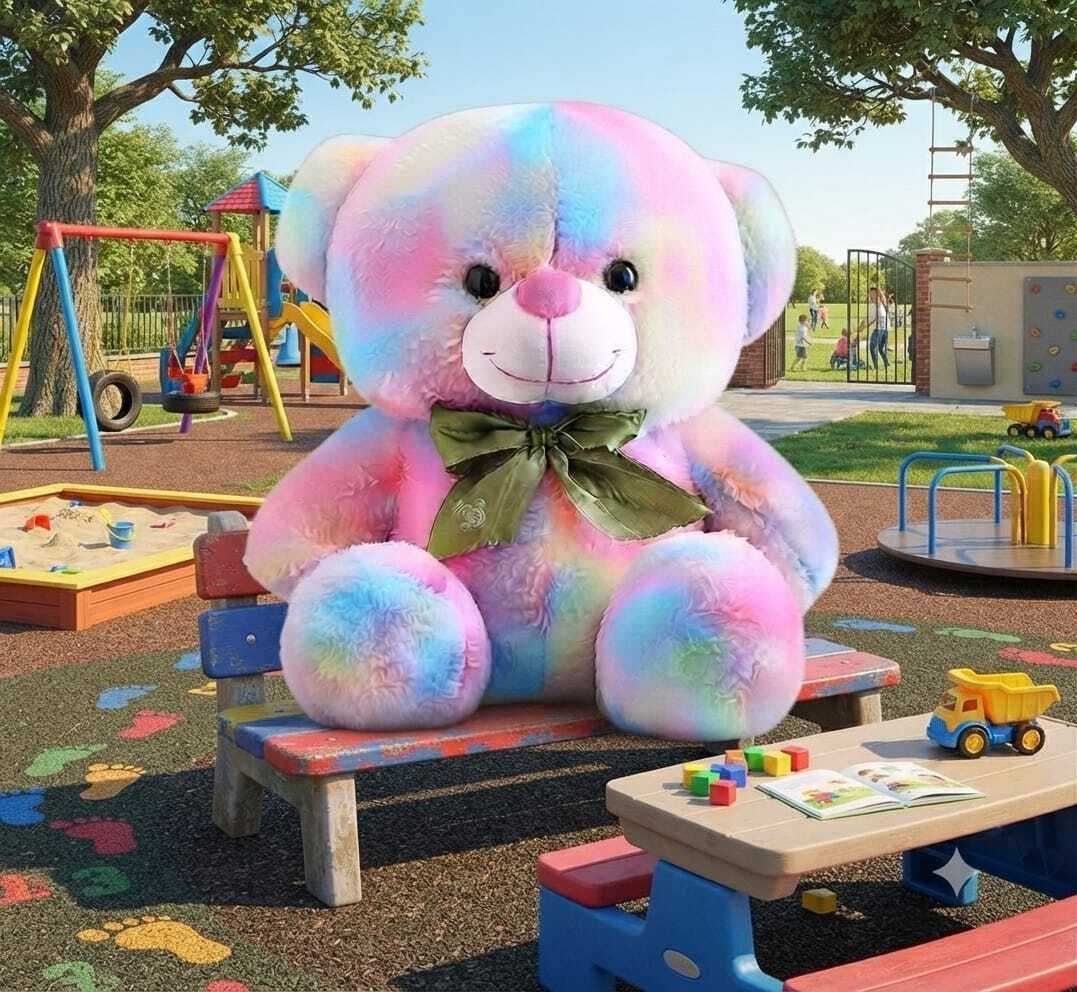 jinga bela Rainbow Glow Teddy - 30 cm-picture-45