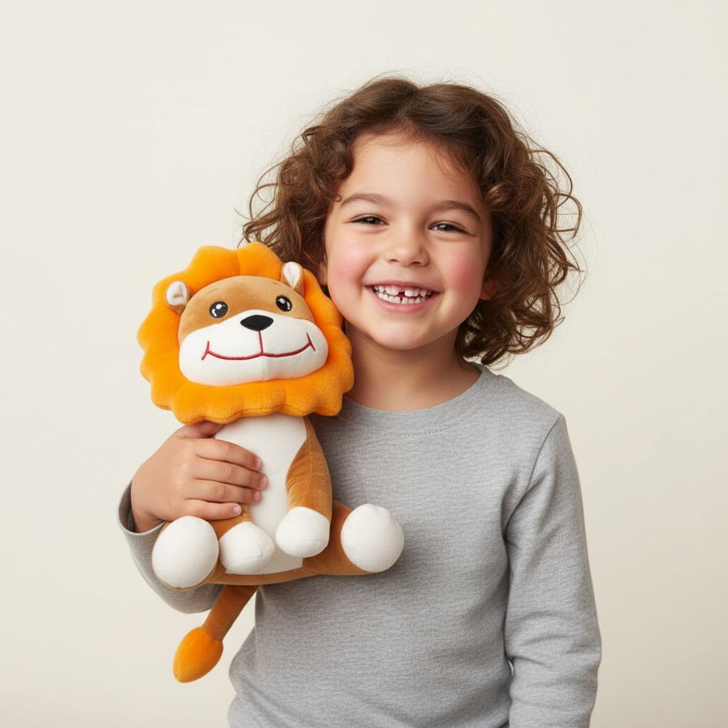 Orange Simba Lion premium-quality PP Cotton - 30 cm-image-28