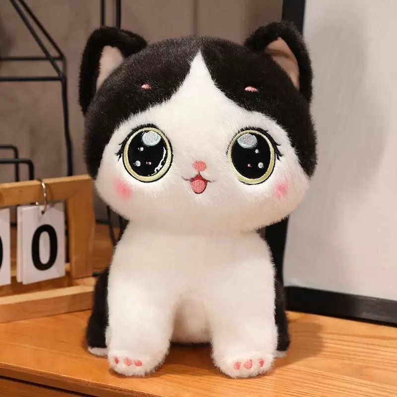 Cat Plush Toy Soft Stuffed Animal, Adorable Fluffy Kitty for Kids & Girls - 20 cm-image-12