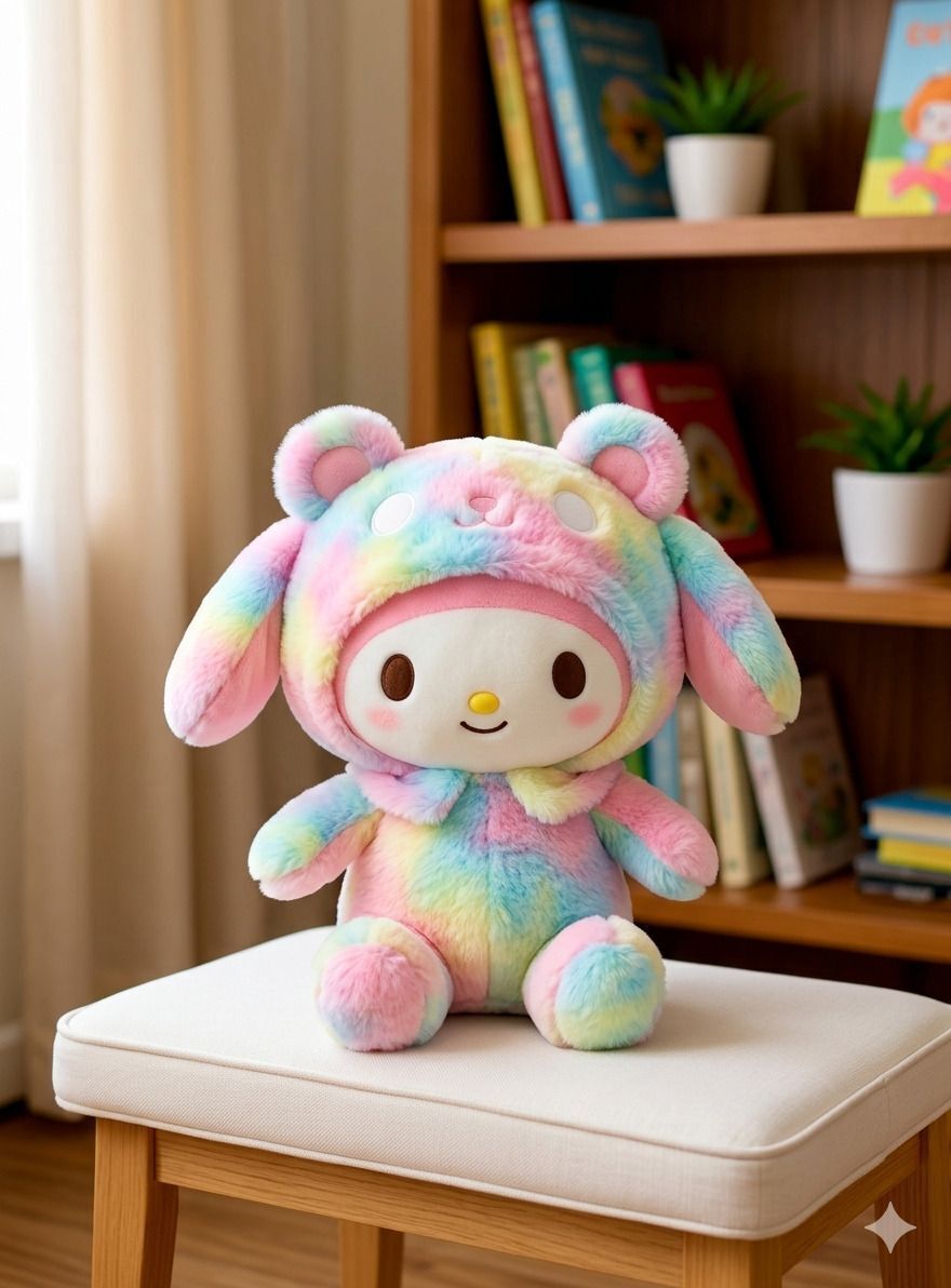 xortic Kuromi Kawaii Plush Doll Multicolor Soft Toy for Girls Cute Birthday Gift Choice - 30 cm-picture-36