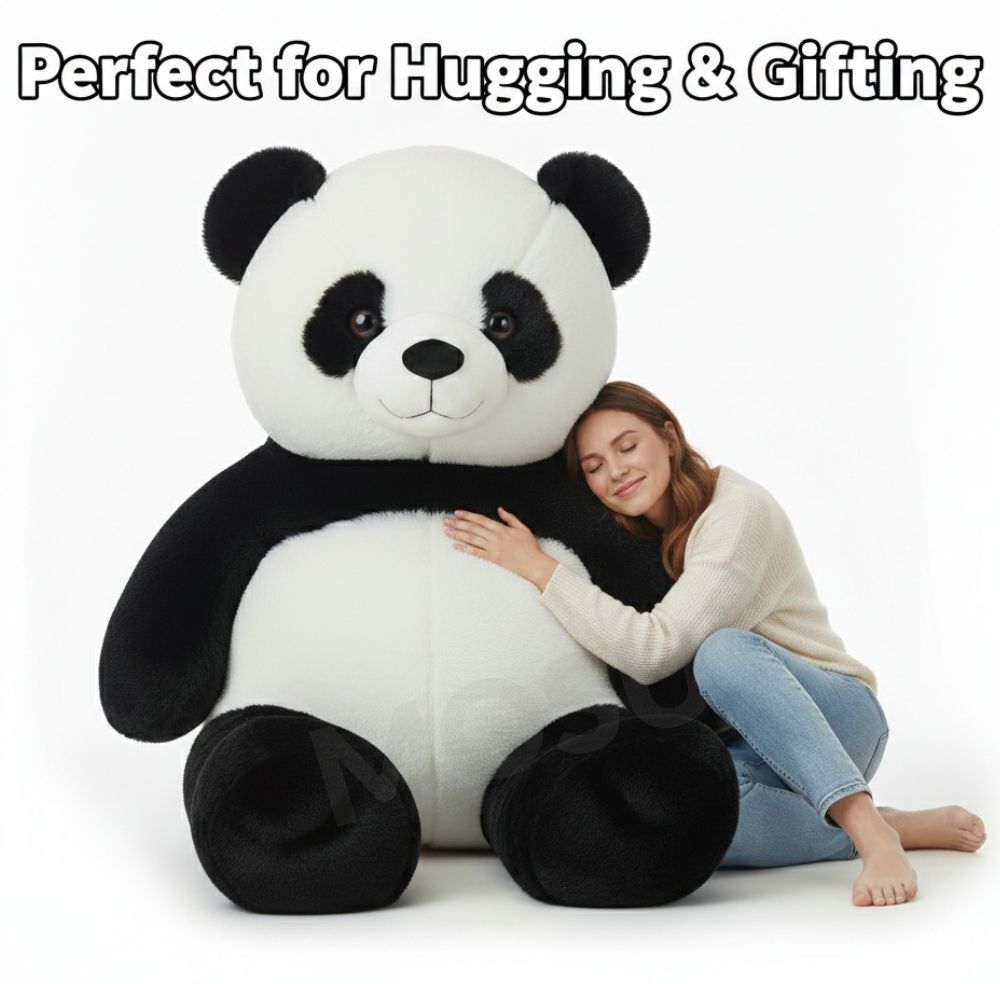 7 Feet Giant Panda Plush Teddy Bear - 210 cm-image-40