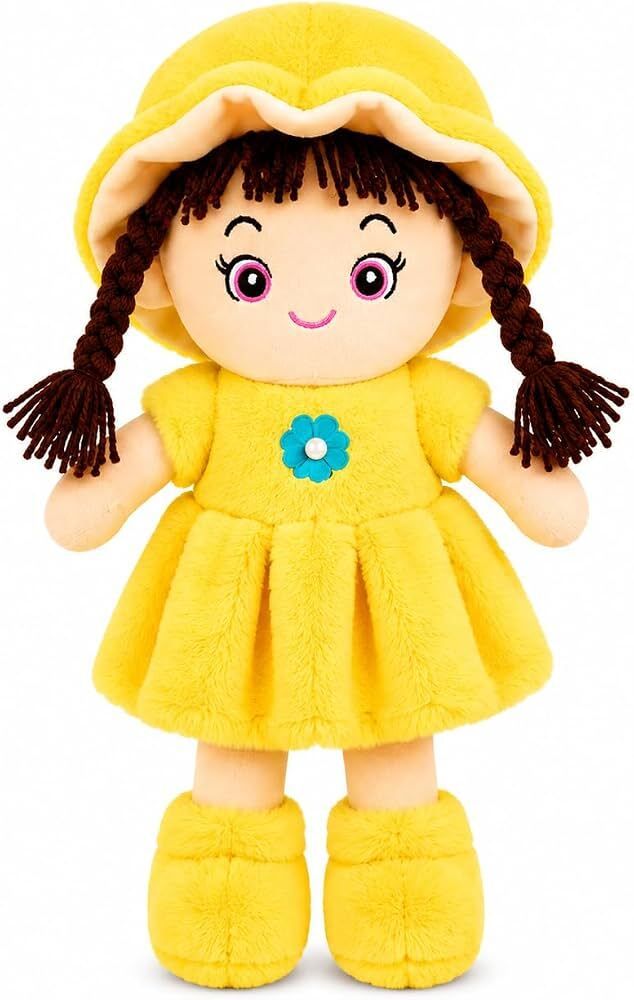 Lovely Sunshine Plush Doll Soft Toy Yellow Dress Baby Girl Doll - 25 mm-image-43