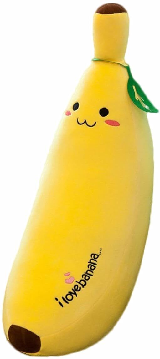 Plush Toys Banana Pillow Long Pillow Sleeping Doll Plush Cute Doll Boy Girl - 35 cm-image-1