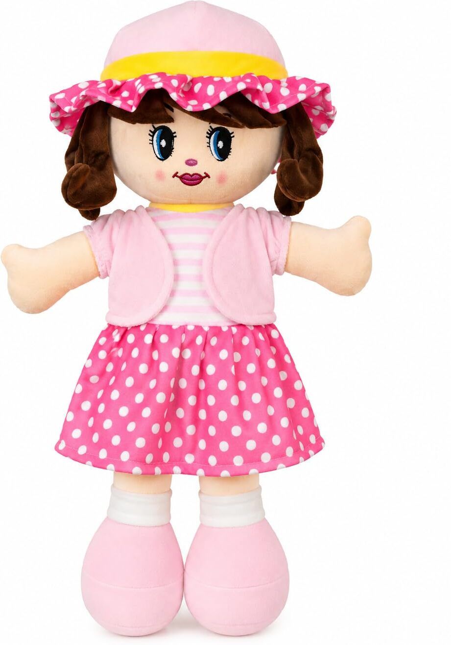 Soft Plush Rag Doll for Kids | Cute Stuffed Cloth Doll Toy | Premium Fabric - 40 cm-image-36