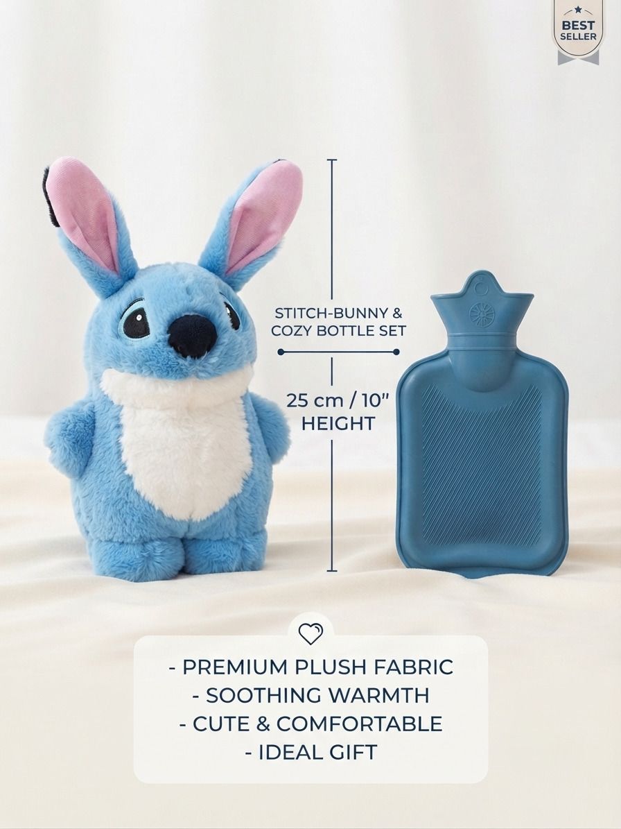 Leak Proof Reusable Hot Water Bottle Warm Compress for Pain Relief Winter Cramps - 12 cm-image-31