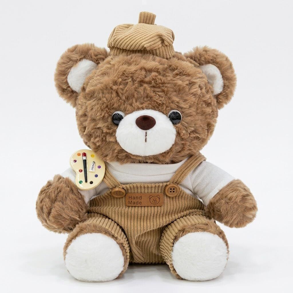 Cute Teddy Bear Soft Toy Plush Stuffed Animal Doll for Kids Gift 35 cm Brown - 30 cm-image-40