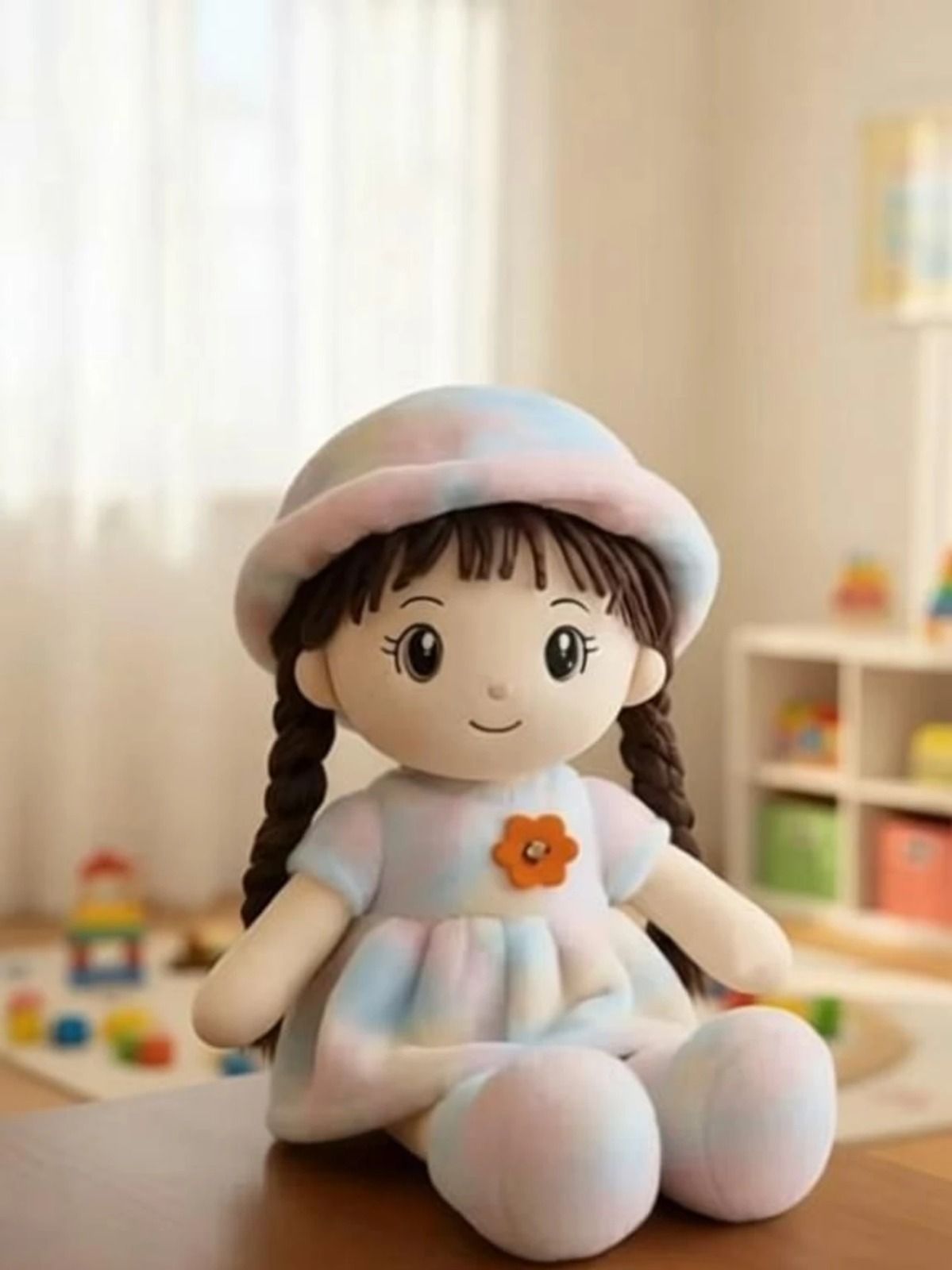 bestlook Rainbow Dream Girl Plush Toy with Braided Hair - 25 mm-picture-27