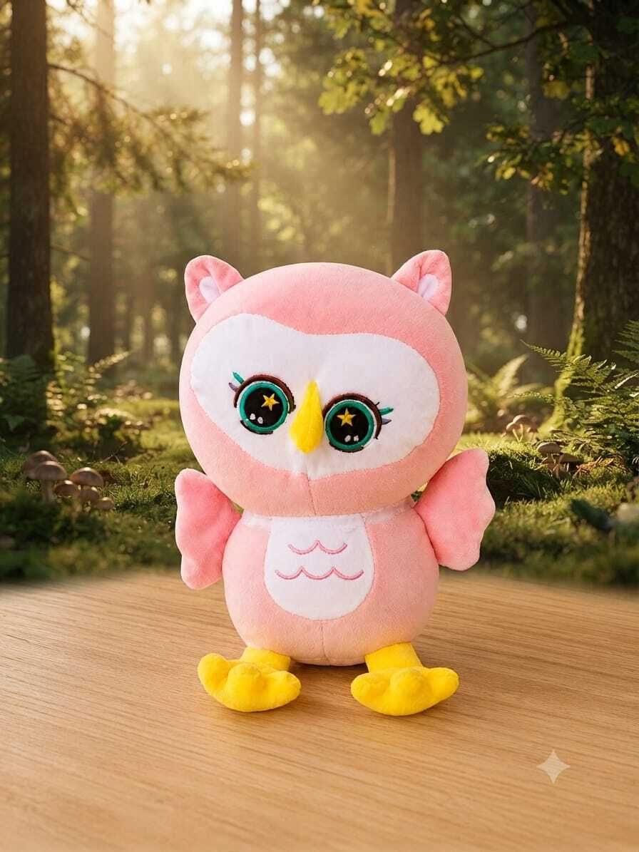 intelligent Super Soft Owl Plush Toy, Cute(IND*123) Owl Soft Toys - 21 cm-picture-0
