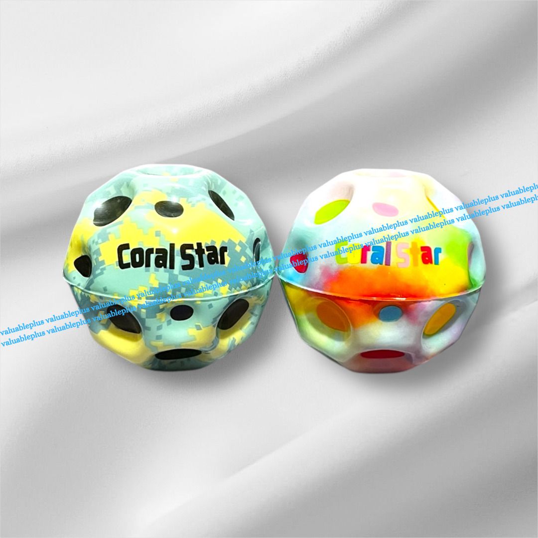 valuableplus 2 Pcs Super Bouncy Rubber Moon Ball Toy- 7 cm-picture-17