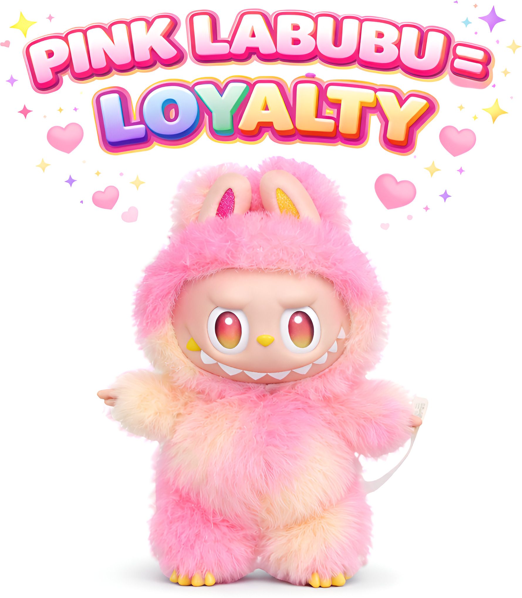 have fun PINK Labubu Doll | Big Into Energy Edition | Cute Plush Collectible Gift Toy - 17 cm-picture-20