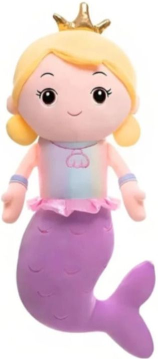 balaji toyes Cute Mermaid Princess Soft Toy with Crown - 0 mm-picture-34