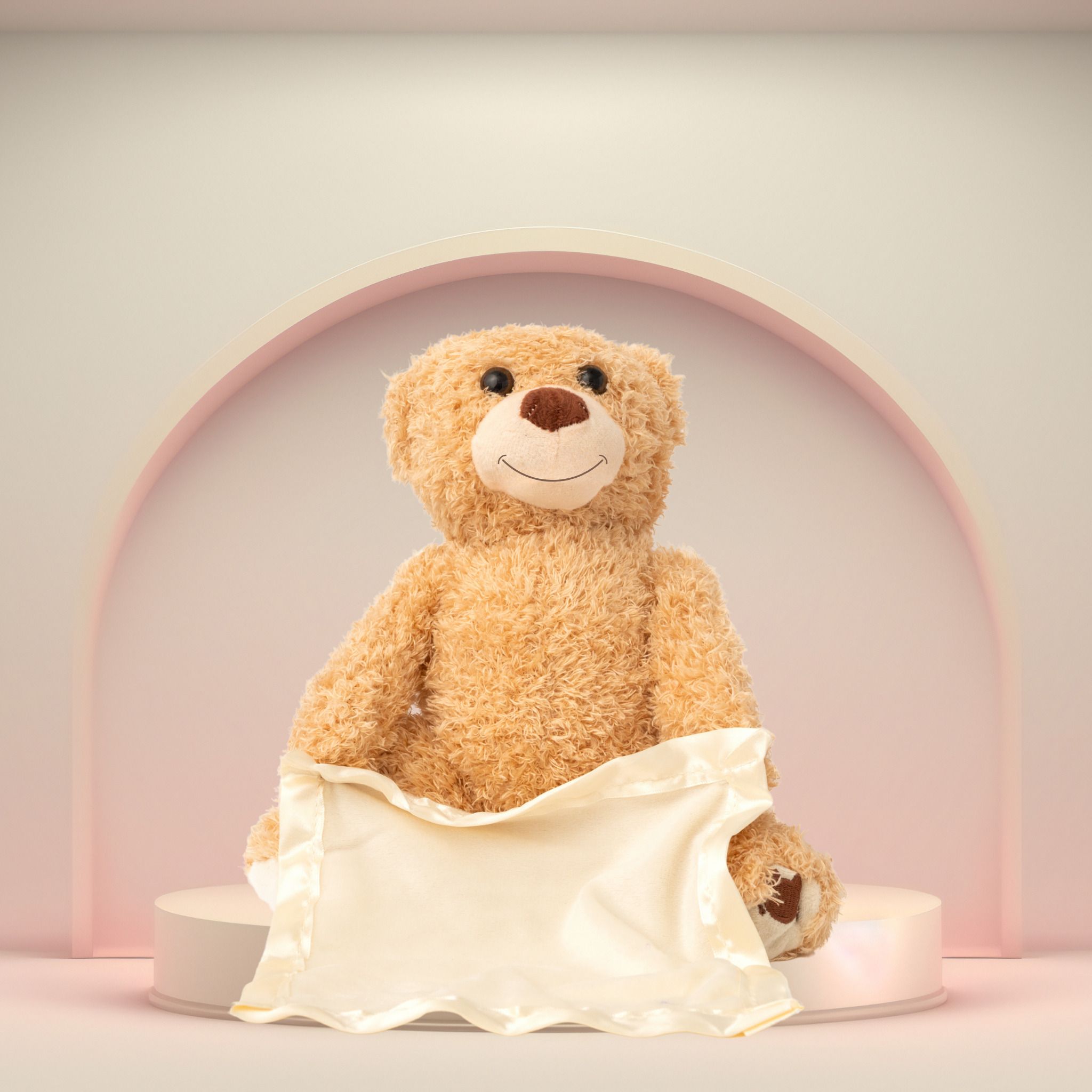 kezam Peek-a-Boo Talking USB Teddy Bear – Interactive Plush Toy for Babies - 15 cm-picture-22