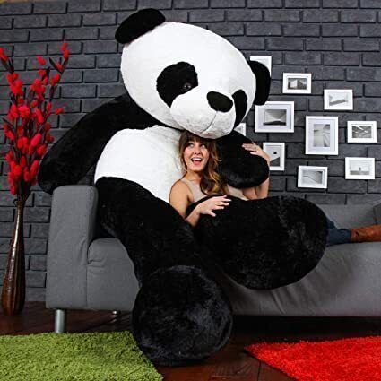 crazy dips Soft Stuffed Black & White Panda Giant Teddy Bear- 91 cm-picture-15
