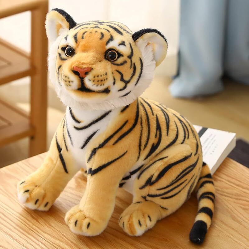 Tiger Soft Stuffed Animal Plush Toy for Kids Boys Girls Birthday Gifting - 10 cm-image-30