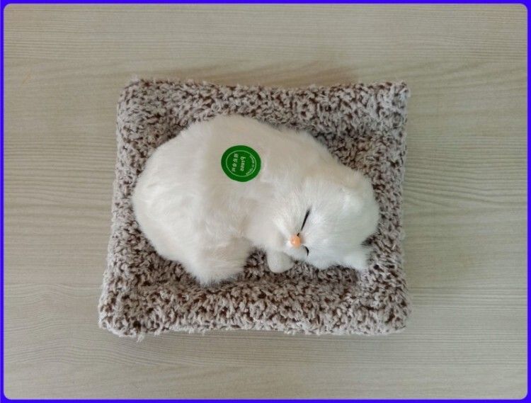 athravtoys Neu Cute Cat Soft Plush Press Simulation Sound Animal Cute Cotton - 9 cm-picture-14