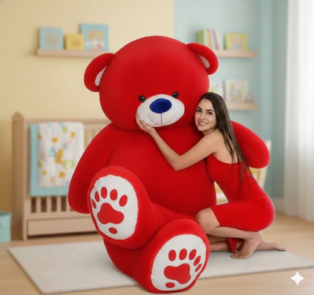3 Feet Big Red Stuffed Animal Stuffed Bears, Valentines Teddy Bear - 90 cm-image-13
