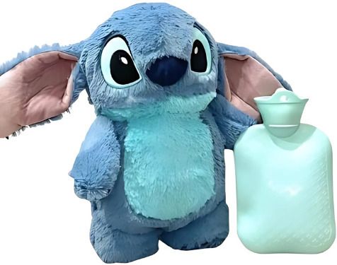 Stitch Soft teddy toy Hot Water Bag | Plush Toy With Heating bag, cramp relief- 30 cm