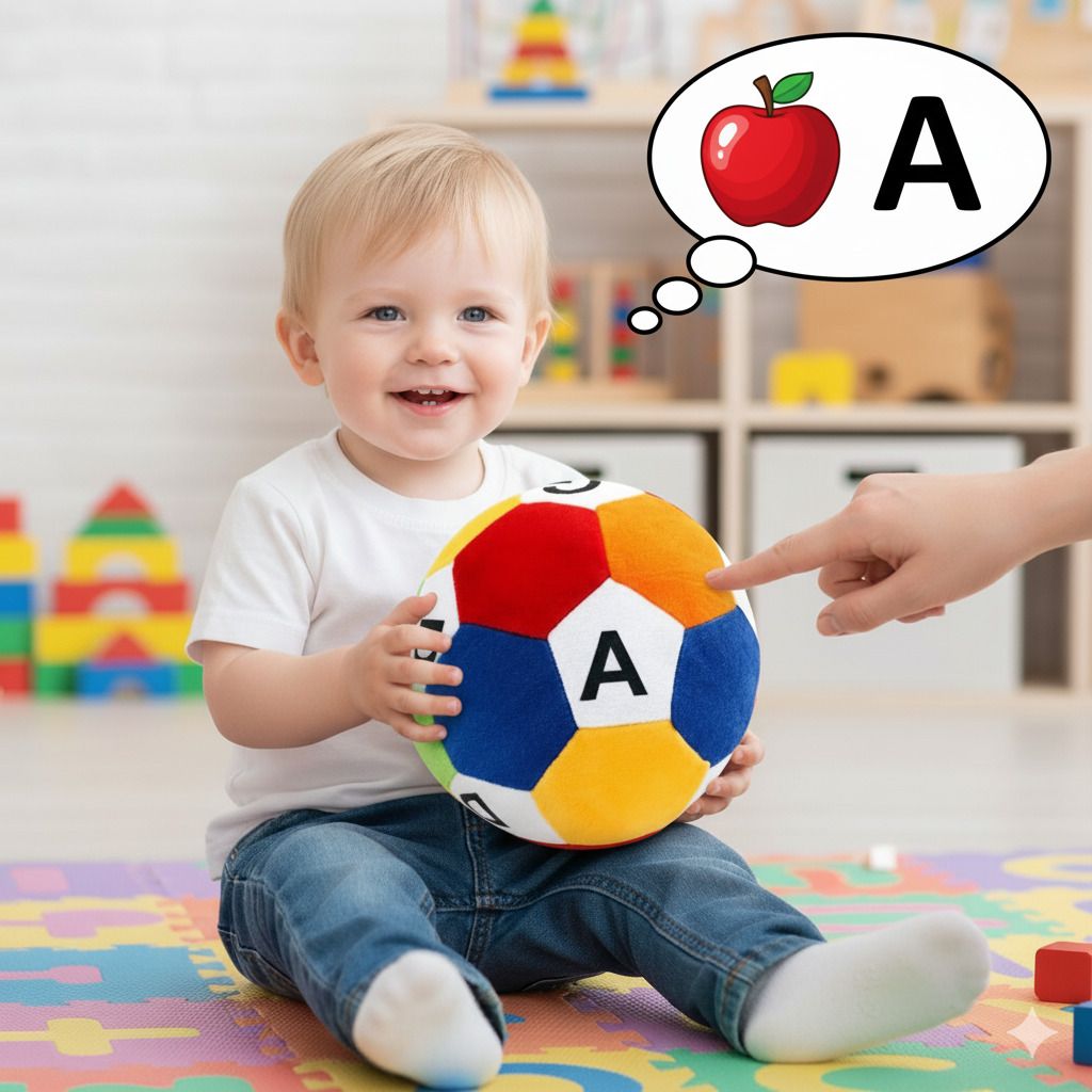 ABCD Educational Multicolor Soft Ball for Kids – Fun & Interactive Learning Toy - 15 cm-image-37