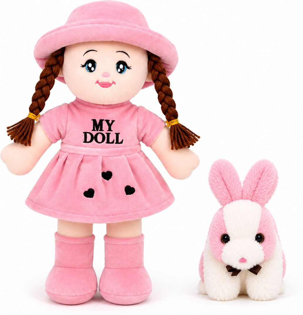 MY DOLL PINK 40 CM AND CUTE RABBIT 30 CM - 40 cm-image-15