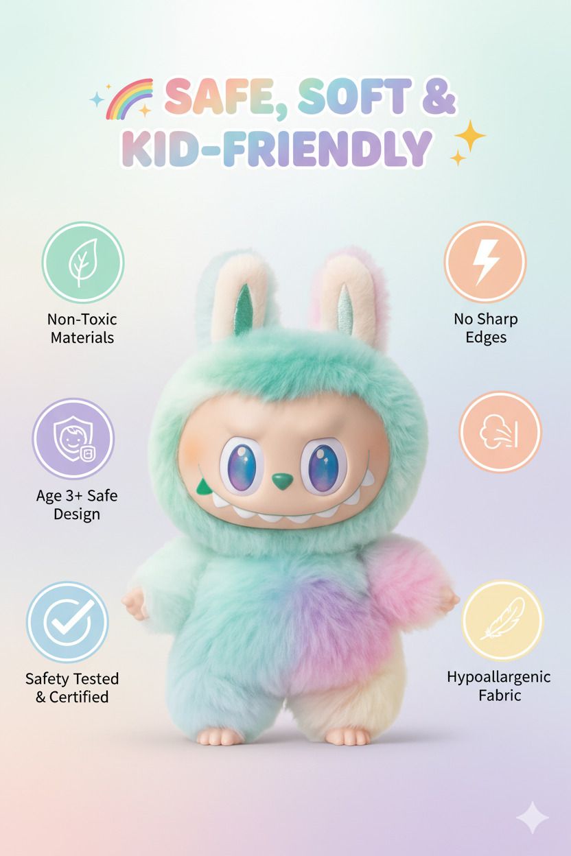 have fun Trending Labubu | cute soft Toy– Random Color | Premium Gift for kids - 17 cm-picture-11