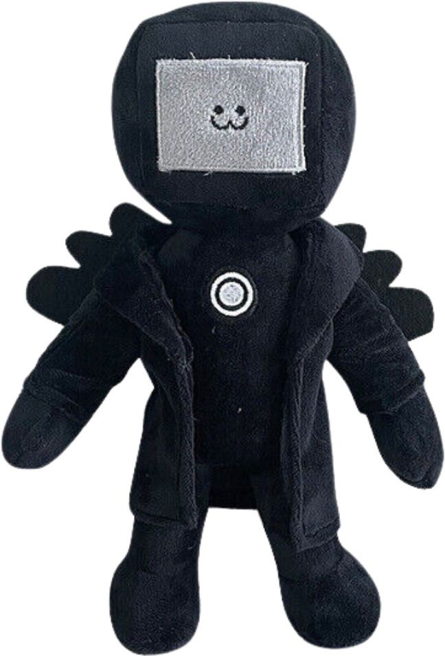 Scary Toilet Wing TV Man Funny Stuffed Anime Doll - 30 cm-image-12